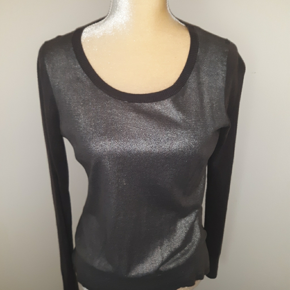 Metalic Charcoal grey Kenneth Cole sweater